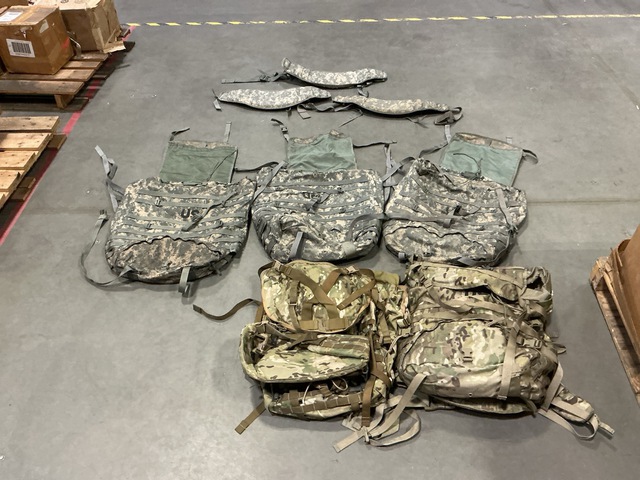 (33) Large Field Rucksacks, (36) Molded Waist Belts & (2) Large Field Packs