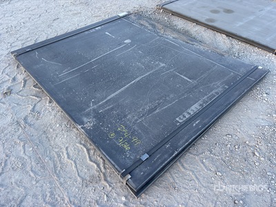 Quantity of (2) 2025 Kit Containers Steel 6 ft x 7 ft 4 in (1 in Thick) Steel Plates (Unused)