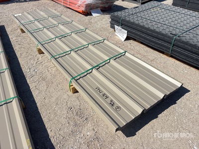 Quantity of (50) 2025 Kit Containers 12 ft Steel R Panel (Unused)