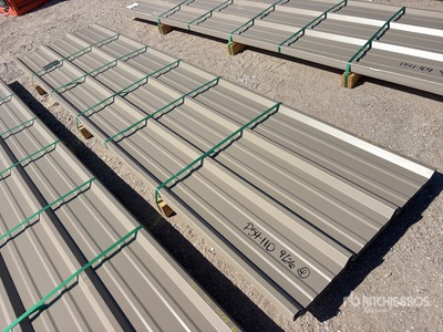 Quantity of (50) 2025 Kit Containers 12 ft Steel R Panel (Unused)
