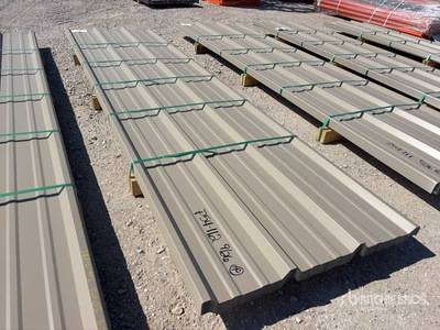 Quantity of (50) 2025 Kit Containers 12 ft Steel R Panel (Unused)