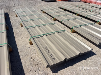 Quantity of (50) 2025 Kit Containers 12 ft Steel R Panel (Unused)