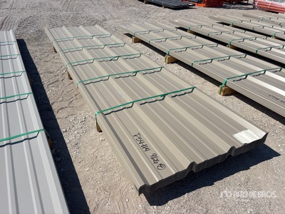 Quantity of (75) 2025 Kit Containers 12 ft Steel R Panel (Unused)