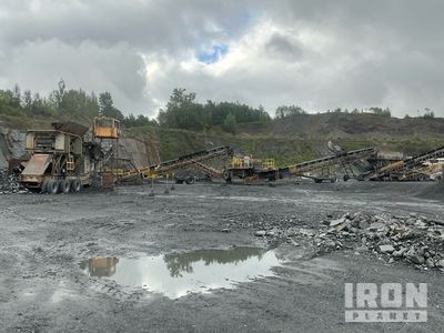 1975 Universal 546PS Portable 30-42, 1973 Symons 41/4 s/n:41431, 1987 Screen 701/2 x 12 ft s/n: RB30421, Cat 3412 892 HP, 600Kw, Conveyors ジョークラッシングプラント