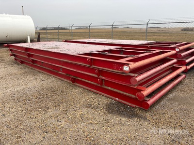 Quantity of (4) 8 ft 6 in x 22 ft 4 in Steel Skids