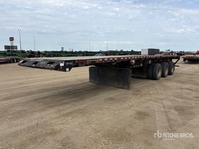 2012 Lode King 43 ft Tri/A Flatbed Oilfield Trailer