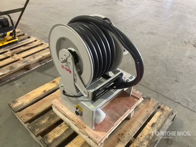 Metered 50 Ft Diesel Fuel Reel with HD 12 V Pump (Unused)