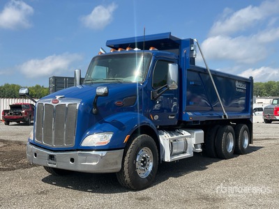 2018 Peterbilt 579 6x4 شاحنة قلابة /محورين