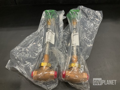 (2) Essex Industries 20C-0061-13 Globe Valves