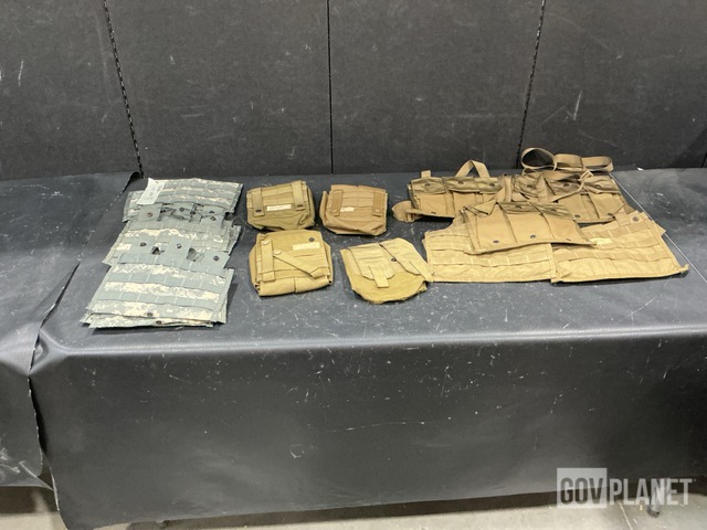 (50) Saw Pouches, (148) First Aid Pouches, (60) Bandoleers & Assorted Items