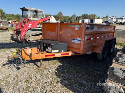 2019 Pratt EZD11762 10 ft T/A Tipping Utility Trailer