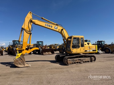 1996 John Deere 590D Pelle Hydraulique sur Chenilles