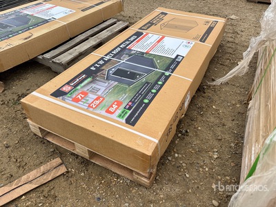 StanForge MS0810 Galvanized Apex Roof Metal Cobertizo (Unused)