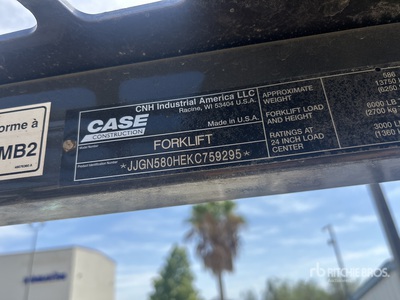 2019 Case 588H Rough Terrain Forklift