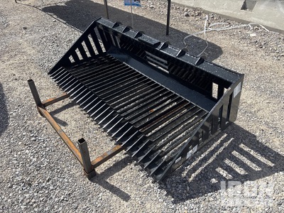2026 GIYI GY-RB66N 66 in 0.52 cyd Skeleton Rock Bucket Without Teeth Benna per mini pala - Fits Skid steer (Unused)