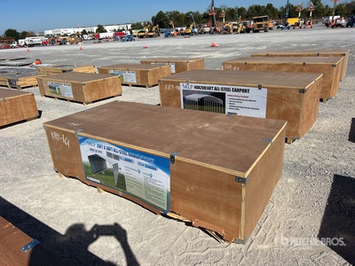 2026 SKLP SK-ZP20 20 ft x 30 ft All-Steel Carport (Unused)