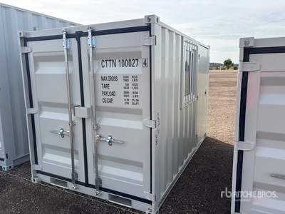 2026 10 ft Multi-Door Open-Sided Storage Container (Unused)