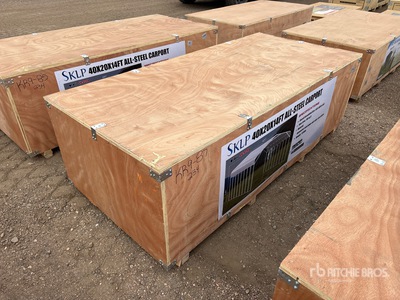2026 SKLP SK-SC40 20 ft x 40 ft 40 Ft x 20 Ft Abri d'Auto (Unused)