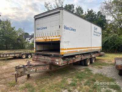 1992 Interstate 40ARP 28 ft T/A W/ 24 ft x 8 ft Truck Box Tilt Deck Trailer
