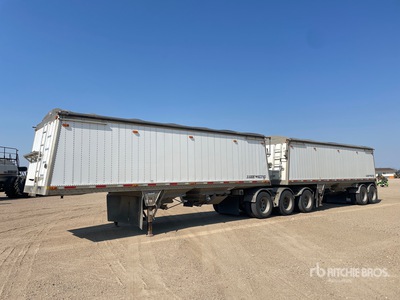 2015 Lode King 28 ft Tri/A Super B-Train Lead Grain Trailer