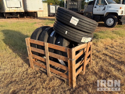 Quantity of (6) Crates of LEAO 11R17.5 إطارات المعدات