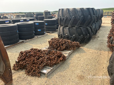 Quantity of (4) 35.5LB32 Dual Tires - Fits Tigercat 632