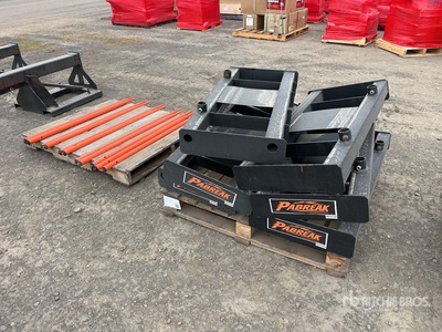 Quantity of (6) 2026 PABREAK GCC56 1140 mm Skid Steer Bale Spear (Unused)