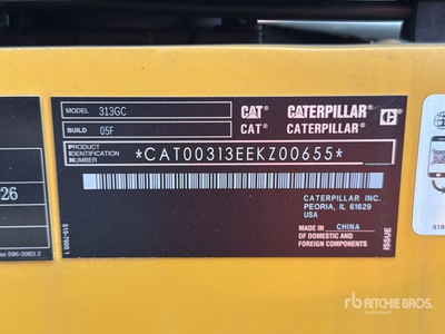 2026 Cat 313GC Excavadora Hidraulica (Sin Usar) / Tracked Excavator (Unused)