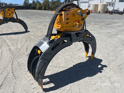 2026 JW JW04G Q/C Rotating Excavator Grapple - Fits 4 - 8 Ton (Unused)