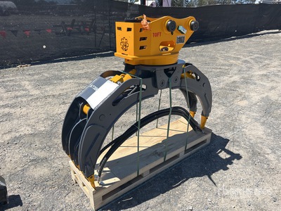 2026 TOFT TOFT04G Q/C Rotating Excavator Grapple - Fits 4 - 8 Ton (Unused)