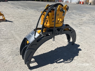 2026 JW JW04G Q/C Rotating Excavator Grapple - Fits 4 -8 Ton (Unused)