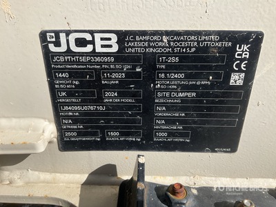 2023 JCB 1T-2 キャリアダンプ