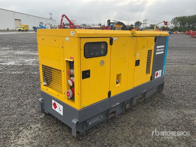 2018 Atlas Copco QAS100 100 kVA Skid-Mounted 100KVA Generator set