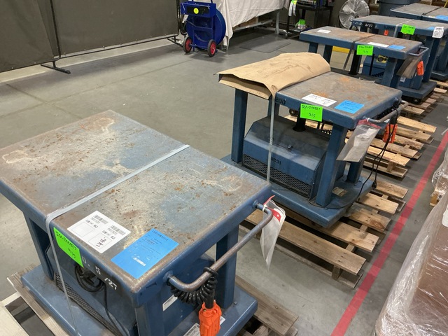 (5) Wesco PLTL-20-2436 Powered Lift Tables