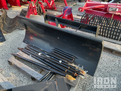 Quantity of (1) Mahindra Snow Plow Attachment and Several Hay Spears (Unused)