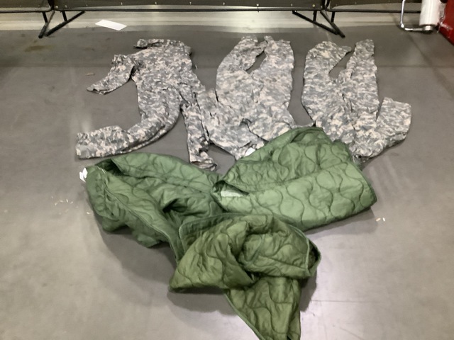 (12) Pairs of Mechanic's Coveralls & (21) Cold Weather Liners (12) Pairs of Mechanic's Coveralls & (21) Cold Weather Liners