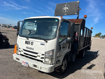 2018 Isuzu NPR Flatbed Truck