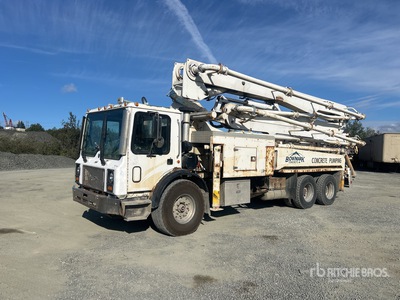 2003 Junjin JX23715-113 on 2004 Mack MR688S 6x4 Concrete Pump Truck