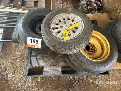 Quantity of (4) Mixed Pirelli & Implement Tires