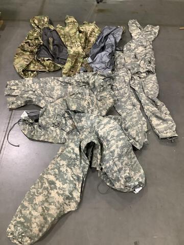 (17) Pairs of Trousers, (4) Parkas, (3) Assault Packs & Assorted Items (17) Pairs of Trousers, (4) Parkas, (3) Assault Packs & Assorted Items