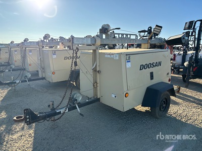 2012 Doosan L8-60HZ-T4F 8 kW Light Tower