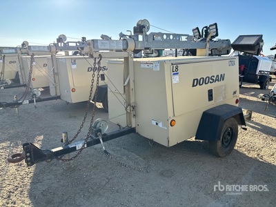 2012 Doosan L8-60HZ-T4F 8 kW Light Tower