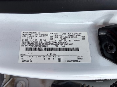 2017 Ford F-250 4x2 Crew Cab Pickup (Inoperable)