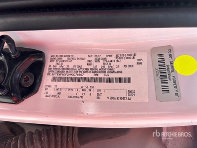 2017 Ford F-150 4x4 Crew Cab Ophalen (Inoperable)