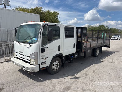 2014 Isuzu NPR Flatbed Truck