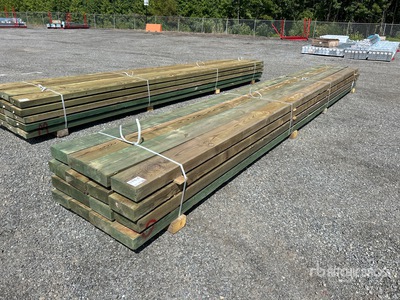 Quantity of (16) 4 in x 10 in x 24 ft Marine Grade 2.5 Tarcica