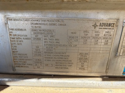 2021 Lazer 150F 22000 L Tri/A Tanker Trailer