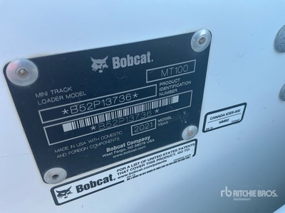 2021 Bobcat MT100 Chargeuse sur rails compacte