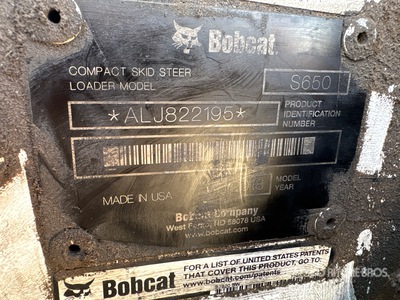 2017 Bobcat S650 Kompaktlader