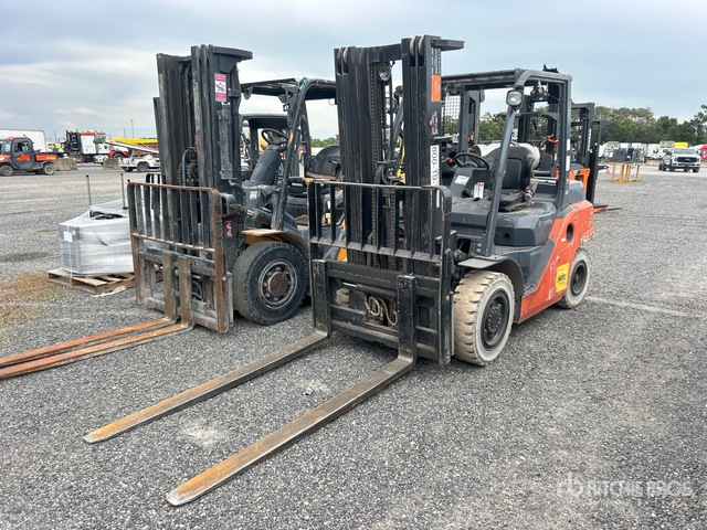 2018 Toyota 8FG35U 7000 lb Cushion Tire Forklift